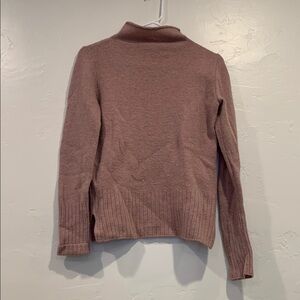 Pink Knit Turtleneck Sweater